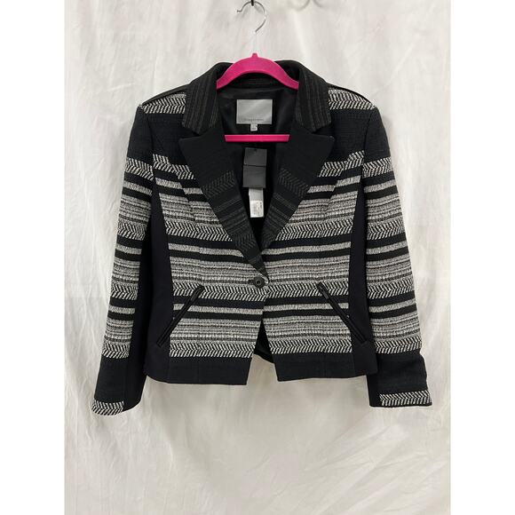 NWT Classiques Entier Jacket Blazer Black/Ivory size L - Picture 1 of 5